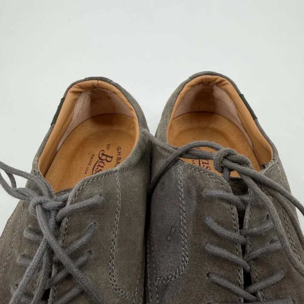GH Bass Pasadena II Mens 8.5 M Grey Suede Oxford Buck Shoes 0026-1915-010